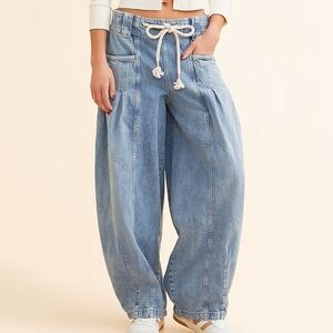 We The Free Light Blue Wide Leg Jeans